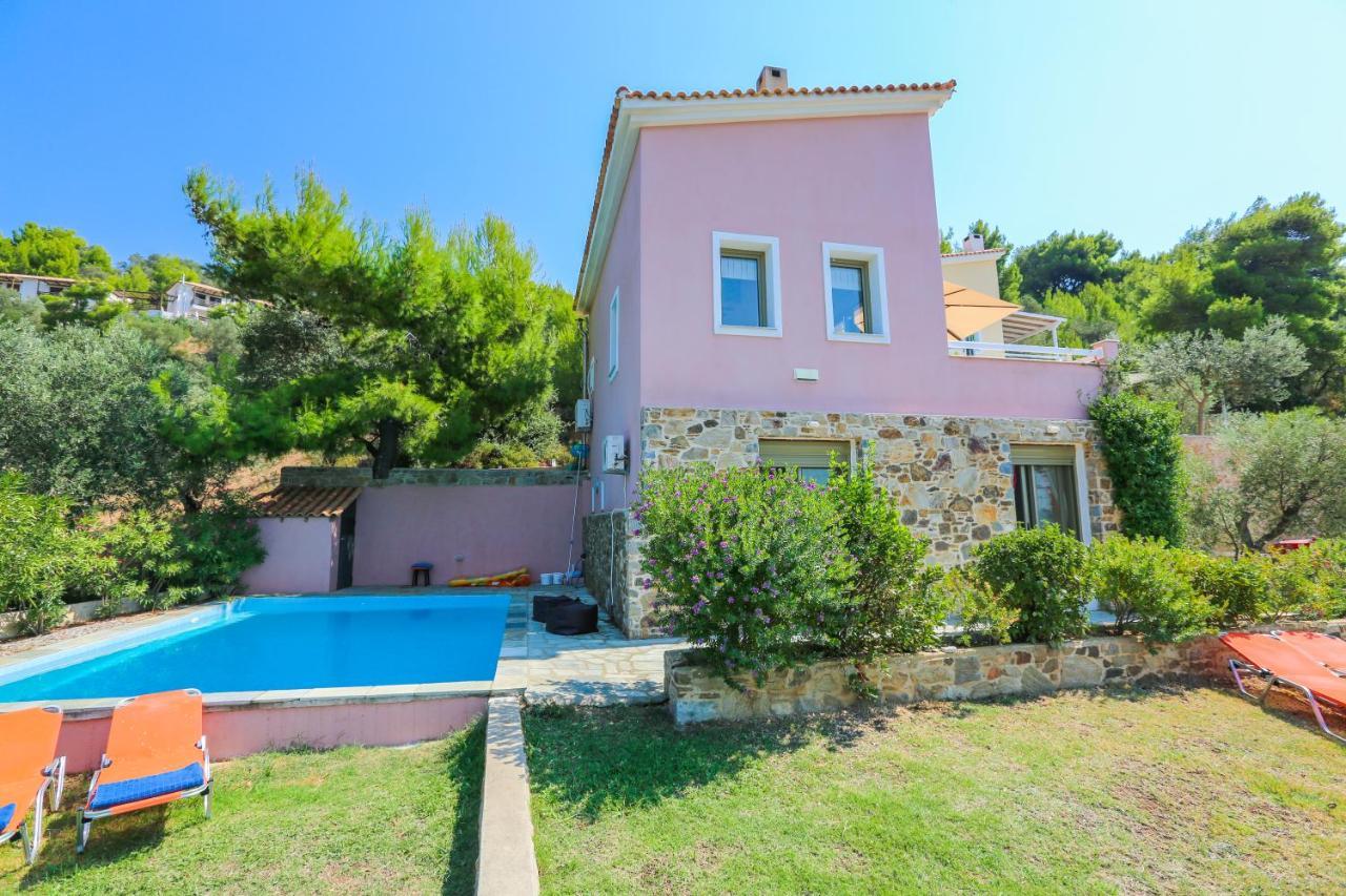 Skiathos Seaview Villa With Pool Púnda Kültér fotó