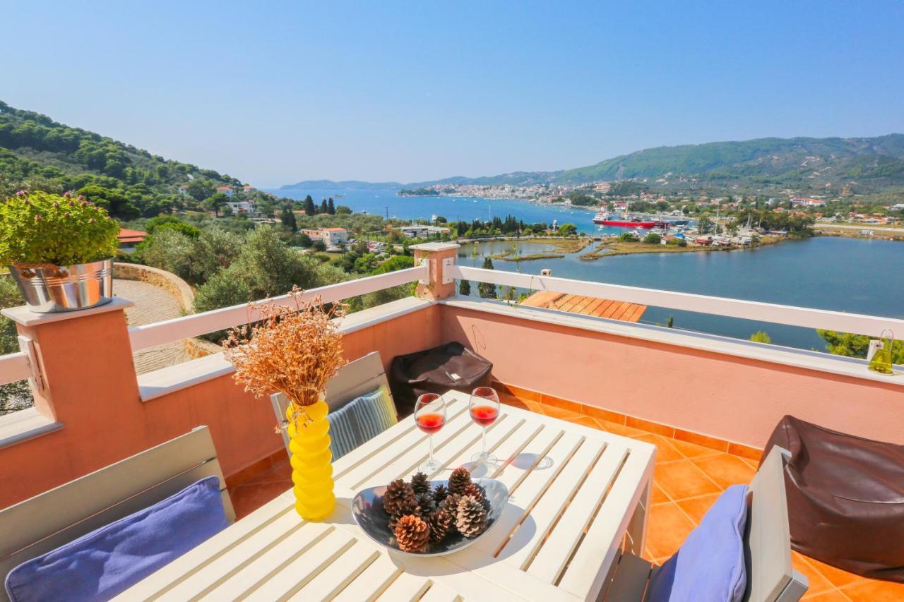 Skiathos Seaview Villa With Pool Púnda Kültér fotó