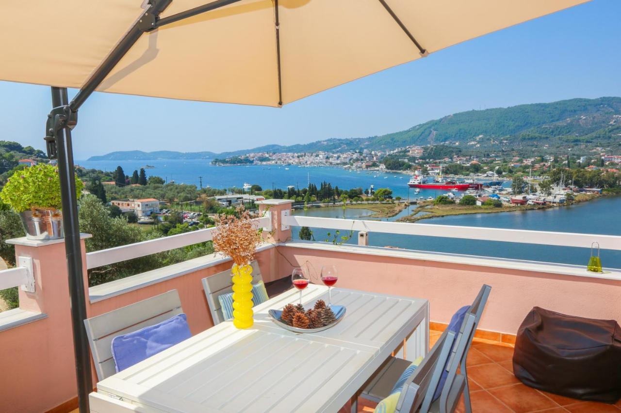 Skiathos Seaview Villa With Pool Púnda Kültér fotó