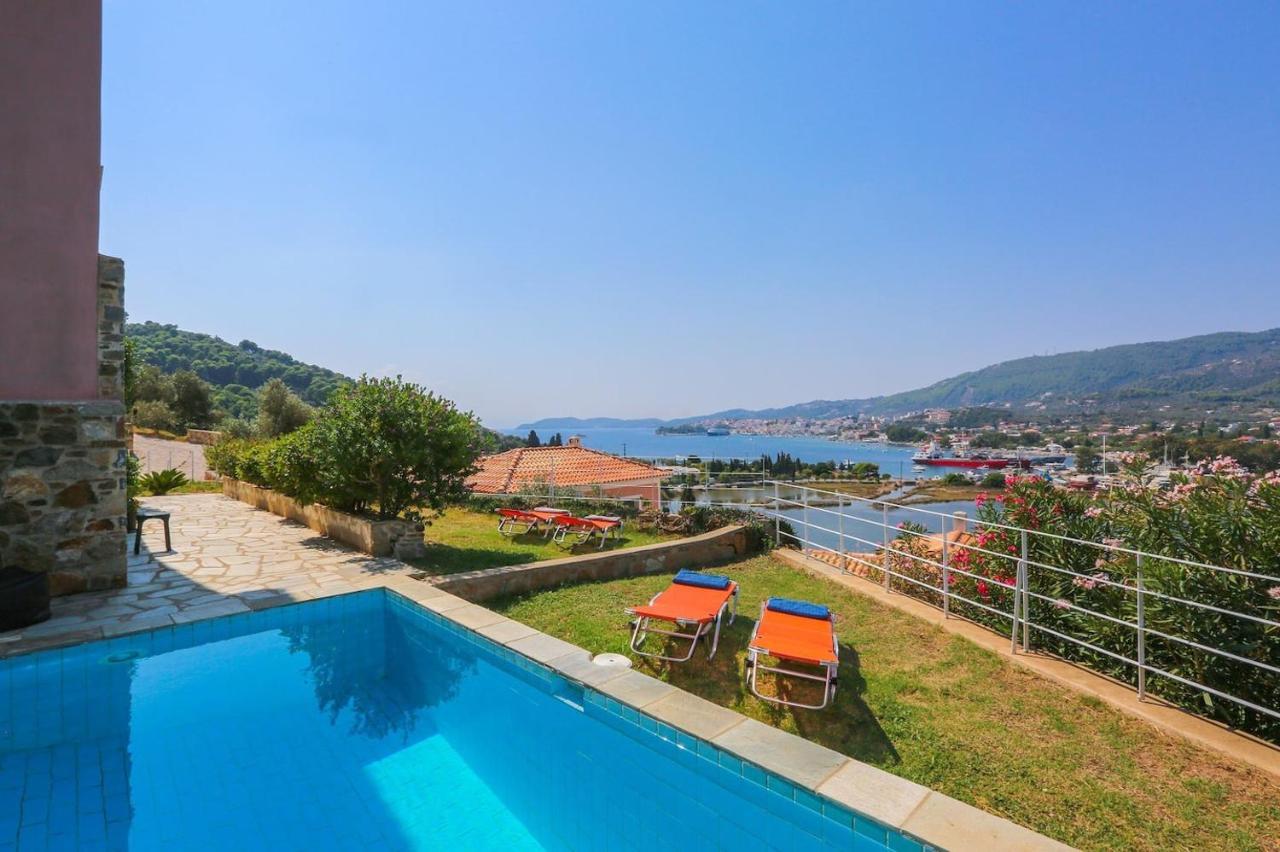 Skiathos Seaview Villa With Pool Púnda Kültér fotó